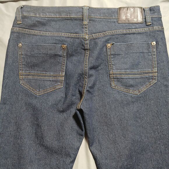 Southpole Men 36x32 Jeans Dark Wash Stretch Indigo Blue Selvedge Denim Skate Y2K - Picture 7 of 14